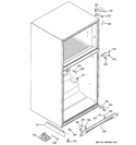 CASE PARTS Diagram and Parts List for GTY22IBBJRSS  General Electric Refrigerator
