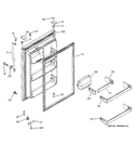 FRESH FOOD DOOR Diagram and Parts List for GTY22IBBJRWW  General Electric Refrigerator