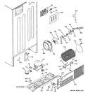 UNIT PARTS Diagram and Parts List for GTY22SBBJRSS  General Electric Refrigerator