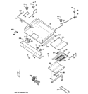 GAS & BURNER PARTS Diagram and Parts List for JGB281DER5BB  General Electric Range