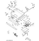 GAS & BURNER PARTS Diagram and Parts List for JGB281SER5SS  General Electric Range