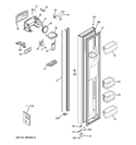 FREEZER DOOR Diagram and Parts List for RCE24KGBBFKB  General Electric Refrigerator