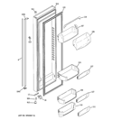 FRESH FOOD DOOR Diagram and Parts List for RCE24KGBBFKB  General Electric Refrigerator