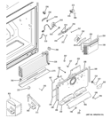 FREEZER SECTION Diagram and Parts List for PDCE1NBZHDSS  General Electric Refrigerator