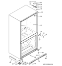 CASE PARTS Diagram and Parts List for PDCS1NCZHRSS  General Electric Refrigerator