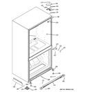 CASE PARTS Diagram and Parts List for PDSE5NBZHDSS  General Electric Refrigerator
