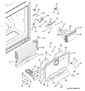 FREEZER SECTION Diagram and Parts List for PFCA1NJZHDSS  General Electric Refrigerator