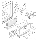 FREEZER SECTION Diagram and Parts List for PFSE5NJZHDSS  General Electric Refrigerator