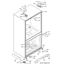 CASE PARTS Diagram and Parts List for PFSS2MJYISS  General Electric Refrigerator