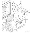 FREEZER SECTION Diagram and Parts List for PFSS5RKZHSS  General Electric Refrigerator