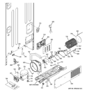 MACHINE COMPARTMENT Diagram and Parts List for PGCS1NFZH SS  General Electric Refrigerator