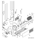 MACHINE COMPARTMENT Diagram and Parts List for PGCS1PJZHSS  General Electric Refrigerator
