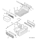 FREEZER SHELVES Diagram and Parts List for PGCS1RKZHSS  General Electric Refrigerator
