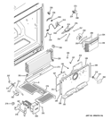 FREEZER SECTION Diagram and Parts List for PGSS5NFZH SS  General Electric Refrigerator