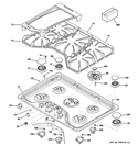Part Location Diagram of WB48T10080 GE GRIDDLE