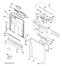 Part Location Diagram of WD27X10275 GE COVER FRONT DECORATIVE