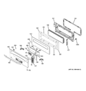 CONTROL PANEL Diagram and Parts List for PT925SN4SS  General Electric Wall Oven