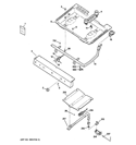 GAS & BURNER PARTS Diagram and Parts List for JGBS19BEM6CT  General Electric Range
