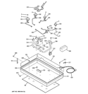 Part Location Diagram of WB64T10072 GE BOTTOM BURN BOX