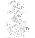 GAS & BURNER PARTS Diagram and Parts List for ZGU36KSK3SS  General Electric Cooktop