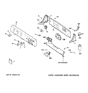 CONTROLS & BACKSPLASH Diagram and Parts List for HTWP1000M1WW  Hotpoint Washer