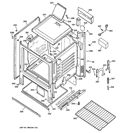 BODY PARTS Diagram and Parts List for RGB508PET2WH  Hotpoint Range