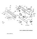 CONTROLS & BACKSPLASH Diagram and Parts List for GIWP1000M0WW  General Electric Washer