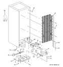 UNIT PARTS Diagram and Parts List for GTR12HBDWW  General Electric Refrigerator