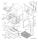 Part Location Diagram of WB48T10087 GE Oven Rack Slide Rail Assembly