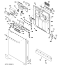 Part Location Diagram of WD01X10591 GE BUTTON Assembly SILICONE