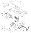 CONTROL PANEL Diagram and Parts List for PK956DR3BB  General Electric Wall Oven