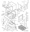 BODY PARTS Diagram and Parts List for PT920DR2BB  General Electric Wall Oven