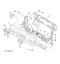 CONTROL PANEL Diagram and Parts List for JBP35SIM5SS  General Electric Range