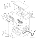 CONTROL PANEL Diagram and Parts List for PK956SR3SS  General Electric Wall Oven