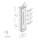 FREEZER DOOR Diagram and Parts List for GCE24KBBAFWW  General Electric Refrigerator