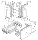 DOORS Diagram and Parts List for PFSF5NFCACC  General Electric Refrigerator