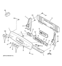 CONTROL PANEL Diagram and Parts List for JB650ED1ES  General Electric Range