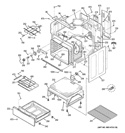 BODY PARTS Diagram and Parts List for JB650ED1ES  General Electric Range