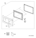 DOOR PARTS Diagram and Parts List for PSA1201RSS01  General Electric Microwave