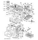 INTERIOR PARTS 1 Diagram and Parts List for PSA2200RWW02  General Electric Microwave