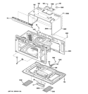OVEN CAVITY PARTS Diagram and Parts List for ZSA2201RSS01  General Electric Microwave