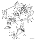CABINET 1 Diagram and Parts List for GTUP240EM2WW  General Electric Washer Dryer Combo