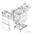 CABINET 5 Diagram and Parts List for GTUP240GM2WW  General Electric Washer Dryer Combo