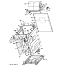 CABINET 6 Diagram and Parts List for GTUP240GM3WW  General Electric Washer Dryer Combo