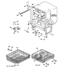 BODY PARTS Diagram and Parts List for GSD1300N35WW  General Electric Dishwasher