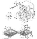BODY PARTS Diagram and Parts List for GSD2101V35BB  General Electric Dishwasher