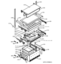 Part Location Diagram of WR17X12974 GE ICE DRAWER HOLDER Left Hand