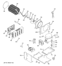 SEALED SYSTEM & MOTHER BOARD Diagram and Parts List for ZISP420DXASS  General Electric Refrigerator