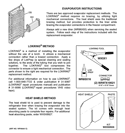 EVAPORATOR INSTRUCTIONS Diagram and Parts List for PSC25MSSASS  General Electric Refrigerator