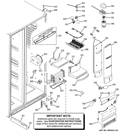 FRESH FOOD SECTION Diagram and Parts List for PSC25MSSASS  General Electric Refrigerator